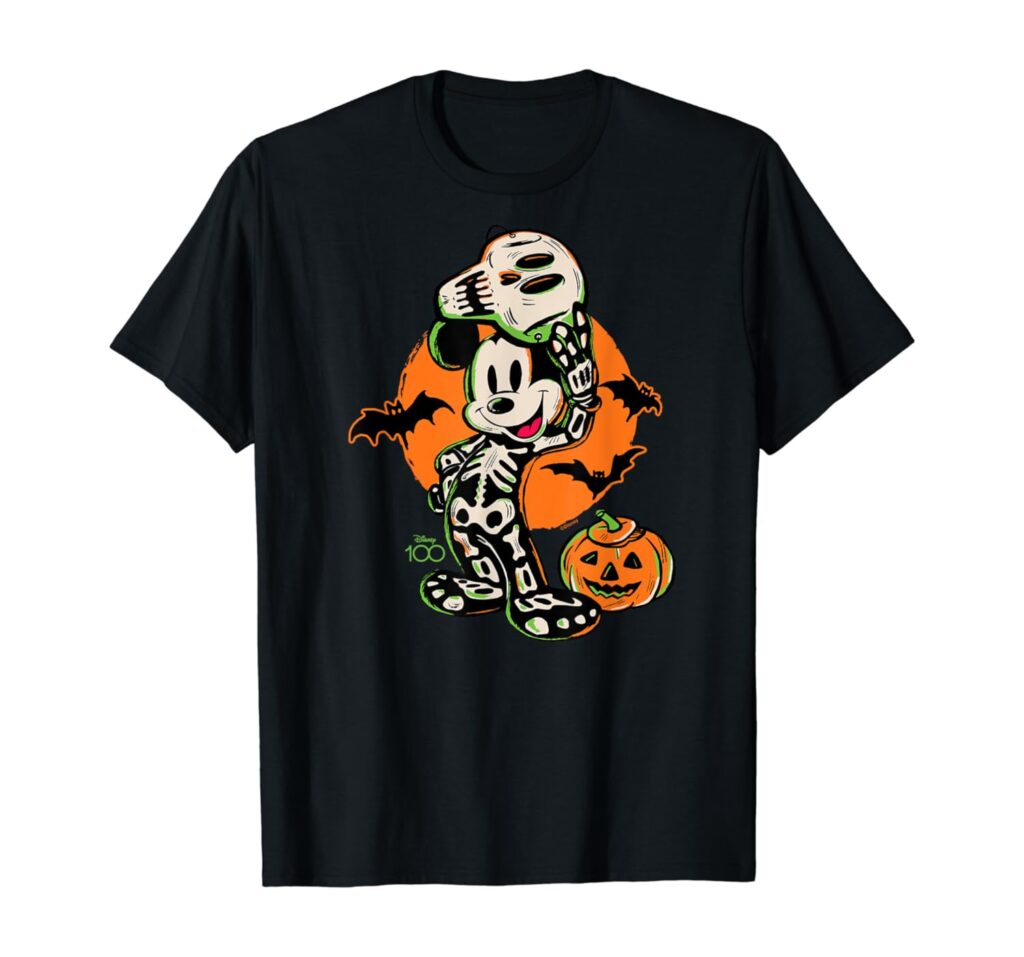 Disney 100 - Mickey Skeleton Costume T-Shirt