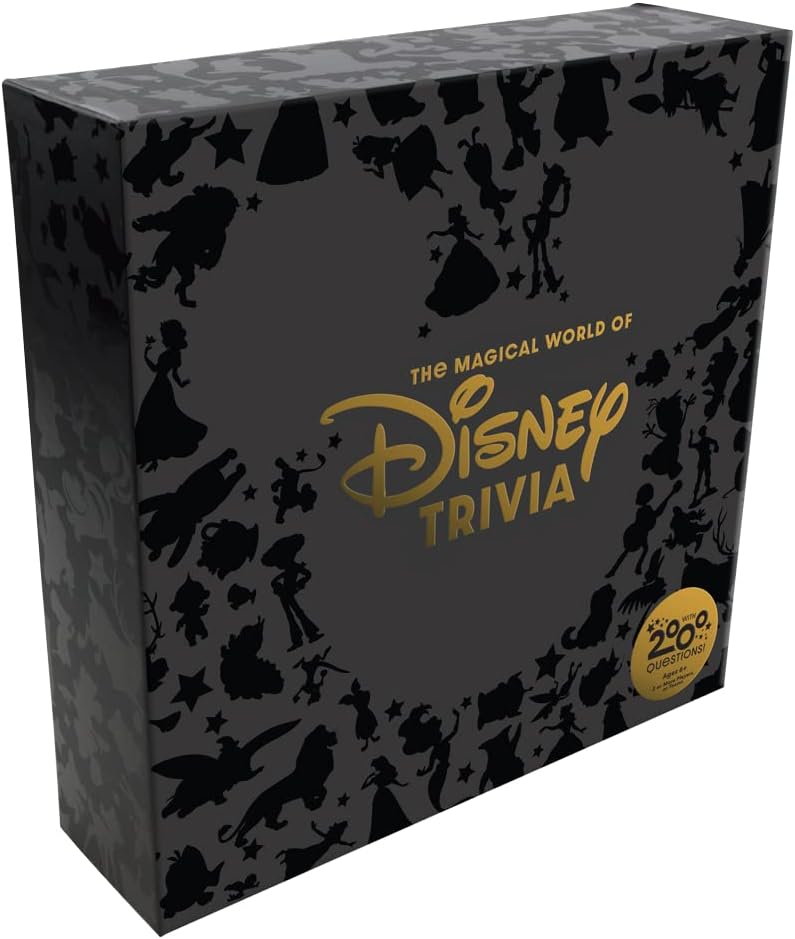 The Magical World of Disney Trivia — 2,000 Questions — Special Cards for Children to Play! — Features Disney and Pixar Sketch Art and 3D Board Elements — Collectible —8 Players, Ages 6+